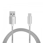 3.4A Stainless Steel Spring Quick Charge Type-C USB 3.1 Charging Cable with High-Speed Data Transmis