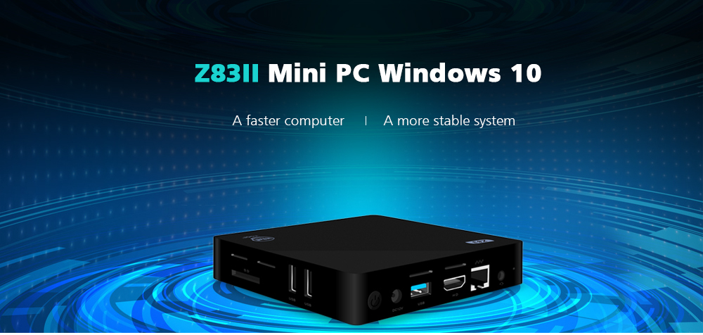 Z83II Mini PC Intel Atom x5-Z8350 Quad Core Windows 10 2.4G + 5.8G WiFi